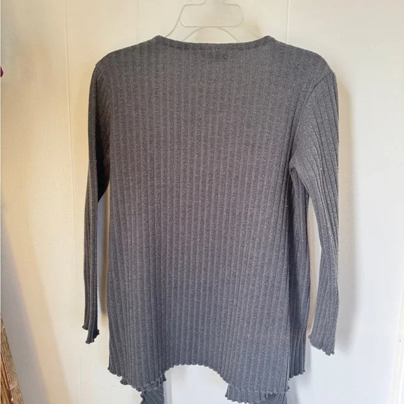 🩶DotDotSmile Ribbed Open Front Cardigan | Girls 5/6 ✨ - Picture 6 of 6